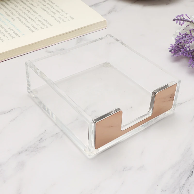 

Multifunction Memo Pad Box Nordic Ins Creative Acrylic Transparent Desk Shelf Box Storage Display Stand School Office Stationery