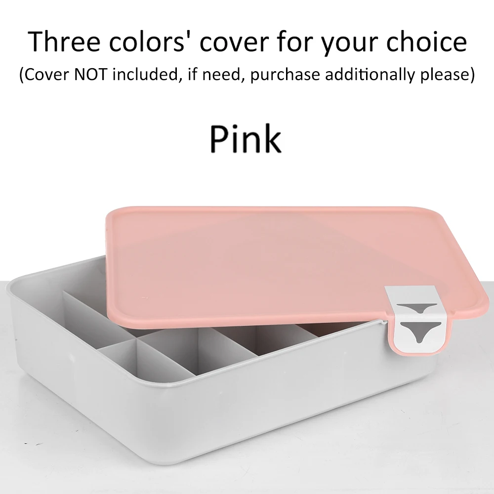 Cover pink Нижнее белье креативный ящик для хранения Отсек пластиковый контейнер для нижнего белья пылезащитный бюстгальтер ткань отделочная коробка крышка ящик шкаф Органайзер - Цвет: Cover pink