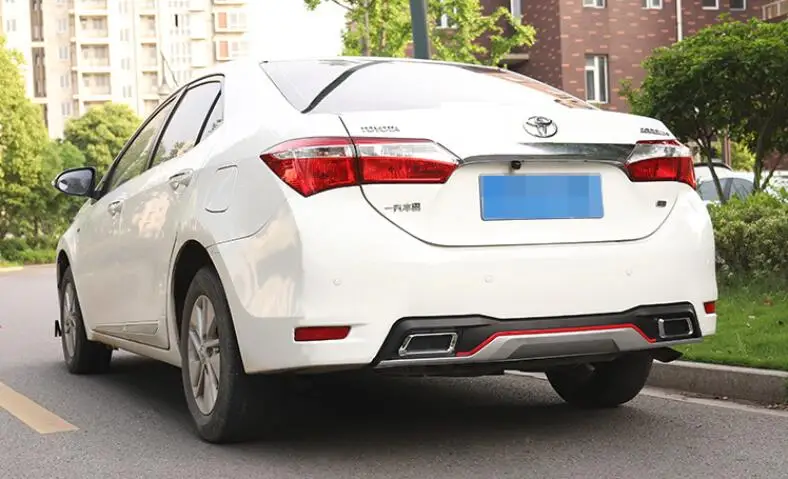 Для TOYOTA COROLLA ABS задний бампер диффузор защитные бамперы для- COROLLA набор бампер задний спойлер