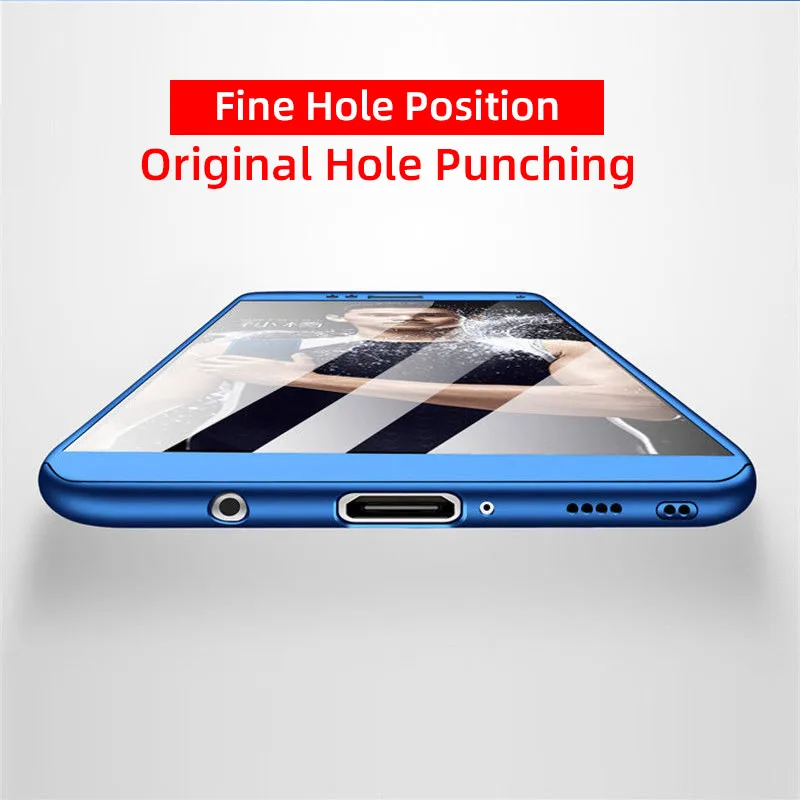 Роскошный 360 Полное покрытие стекло чехол для Huawei P10 P20 Lite Smart Honor 8 9 V9 V10 P30 защитный |