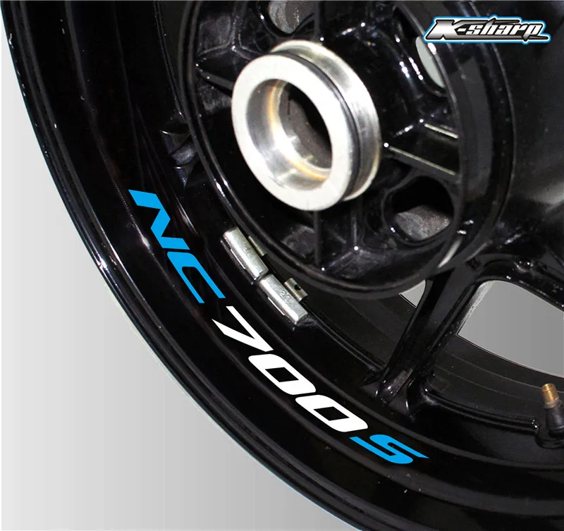 New Motorcycle tire reflective sticker creative wheel rim logo decal moto Decorative accessories for Honda NC700S nc 700s | Автомобили и
