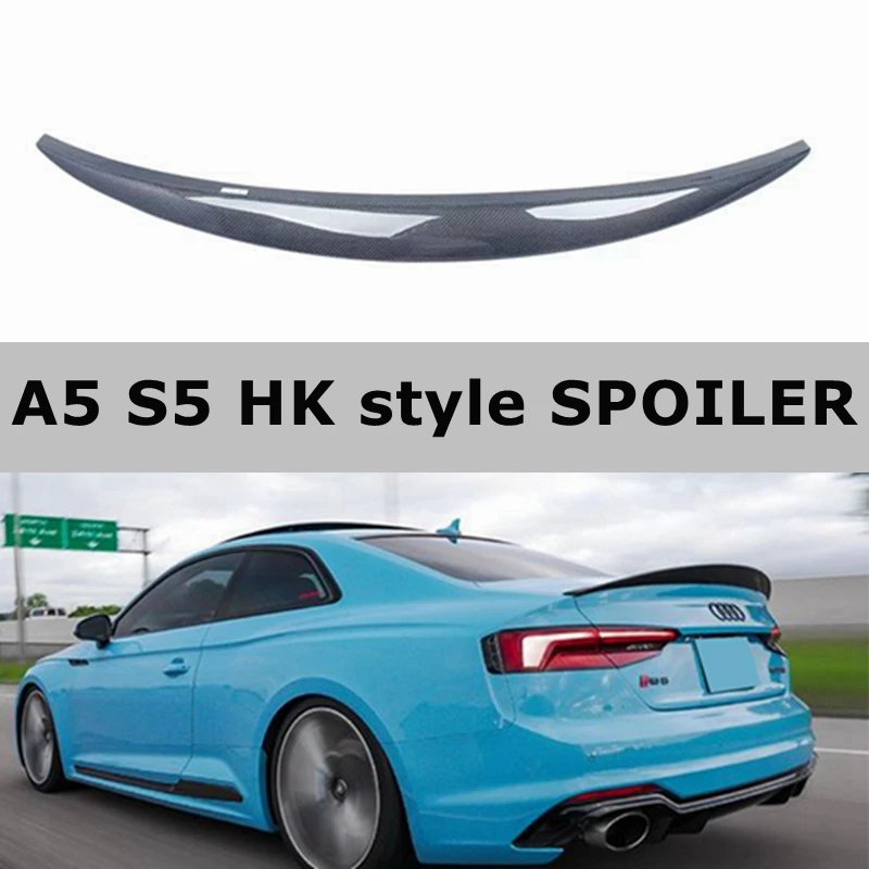 Спойлер из углеродного волокна HK style задний бампер для Audi A5 2-дверный спойлер