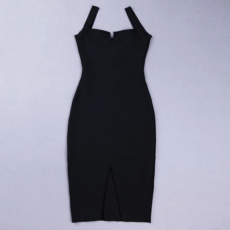 LEGER BABE Элегантное летнее Бандажное платье для женщин Vestidos черно-белое облегающее платье на бретельках Клубная одежда для подиумов и вечеринок