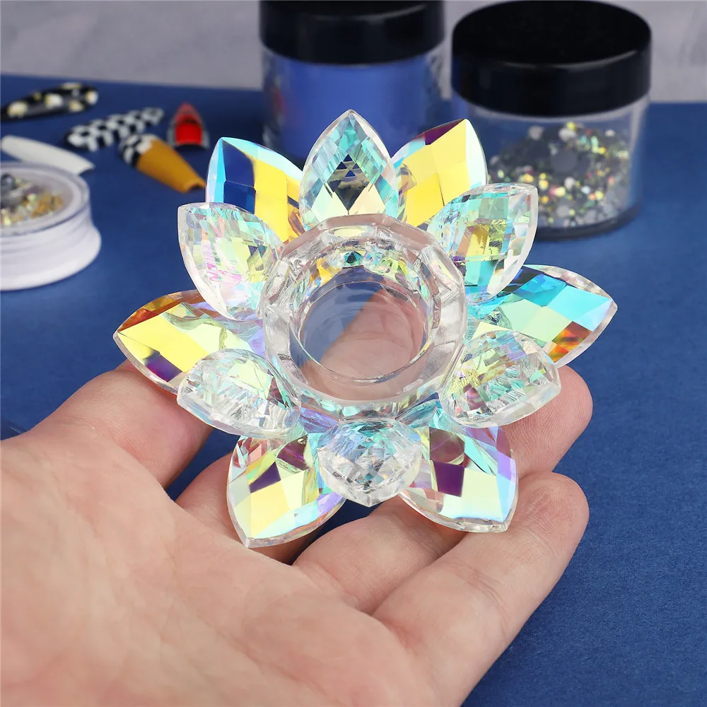 1 шт. акриловая чашка для ногтей погружная пудра жидкое Хрустальное стекло