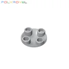 Строительные блоки, пластины сделай сам 2 х2, круглые ластовицы, 10 шт., креативная развивающая игрушка для детей, подарок на день рождения 2654