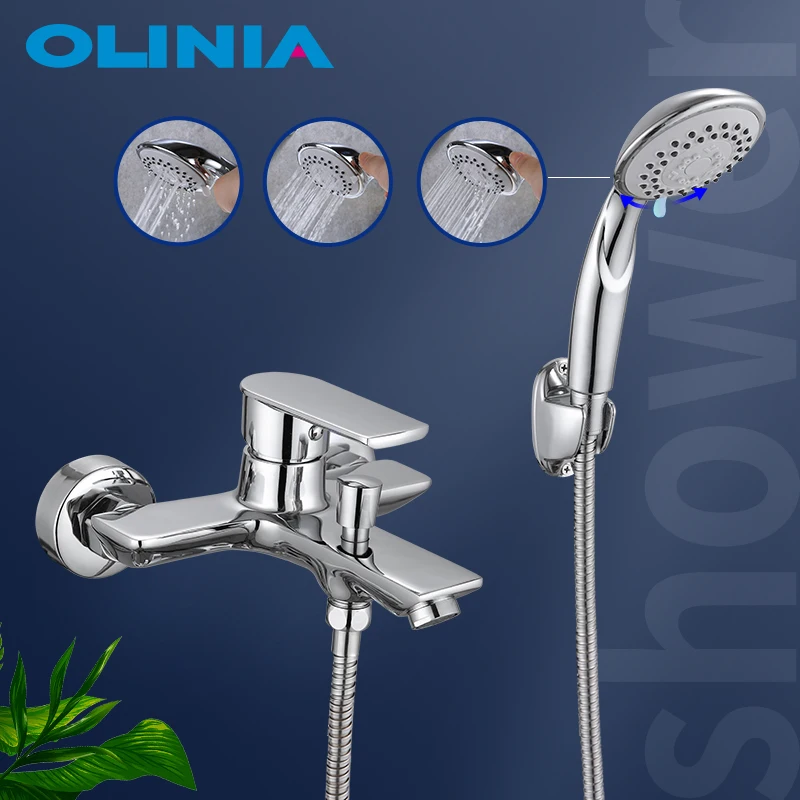Olinia душевая система для ванны смеситель ванной душевой комплект душа кран с