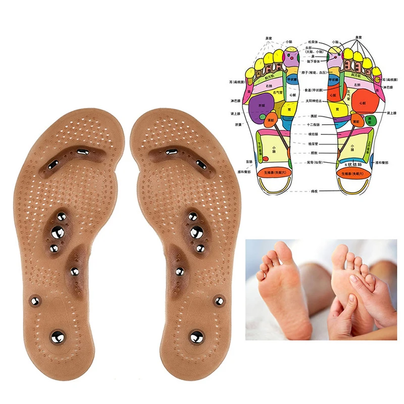 

Magnetic therapy Slimming body Acupuncture Fat Burning Insoles Cushion Foot Leg Pain Relieve Relief Breathable foot Massage Pads