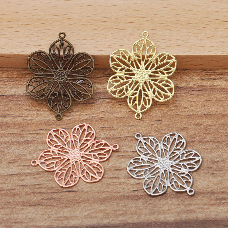 Латунные филигранные соединительные Подвески для изготовления ювелирных