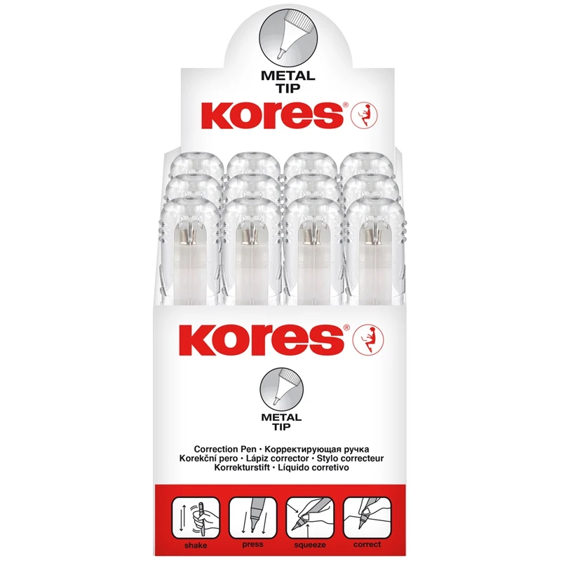 Correcting pencil Kores 06ml metal tip Stationery 83302/1013204 Correct Fluids Pencils Putty school supplies for Graphite Office accessories