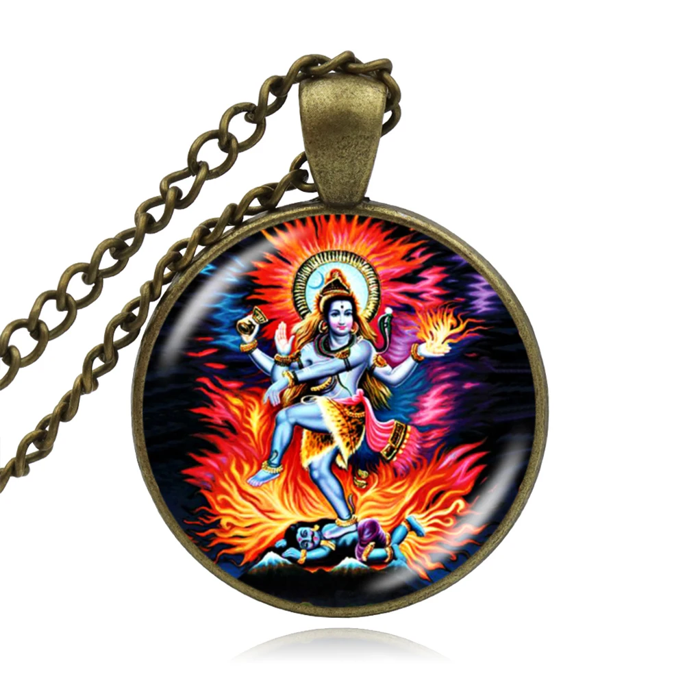 KARAIRIS религия ювелирные изделия индийский буддийский кулон ожерелье стеклянный