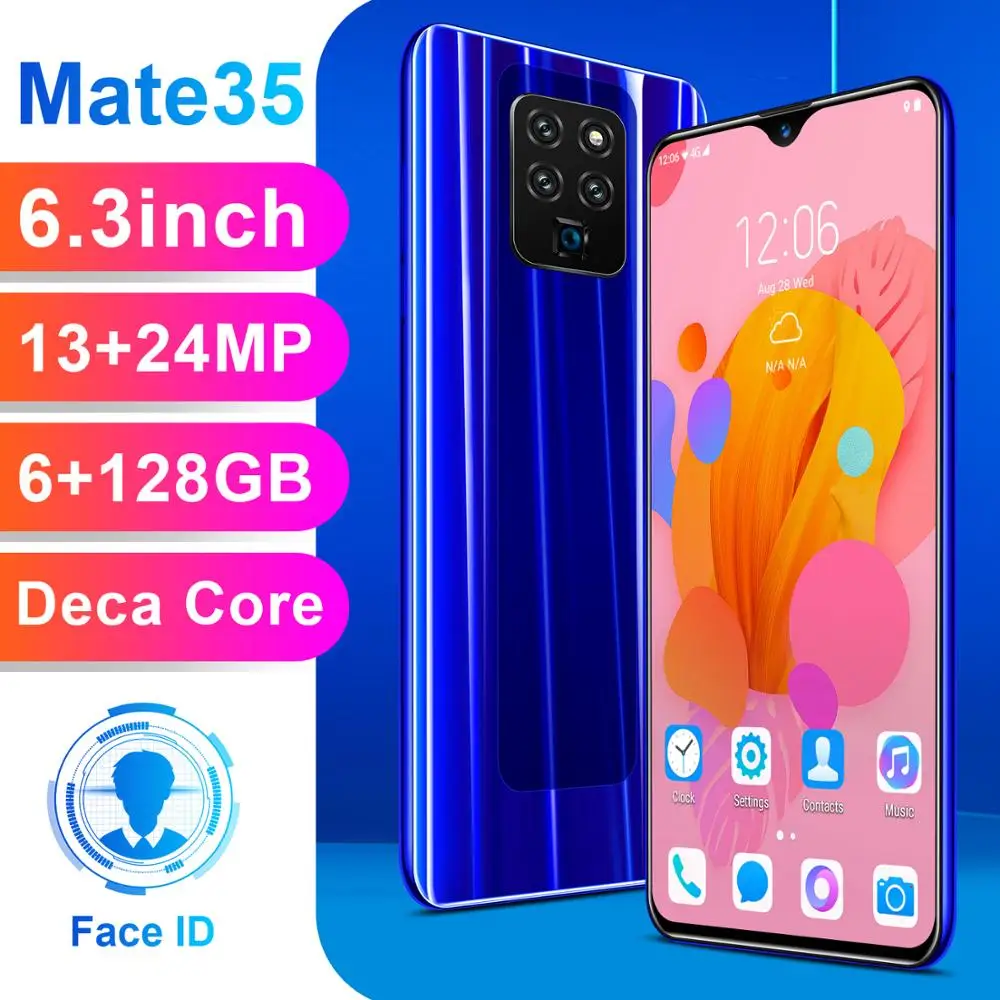 M35 Pro смартфон с 6 3 дюймовым дисплеем ОЗУ ГБ ПЗУ 128 4G|Экраны для мобильных