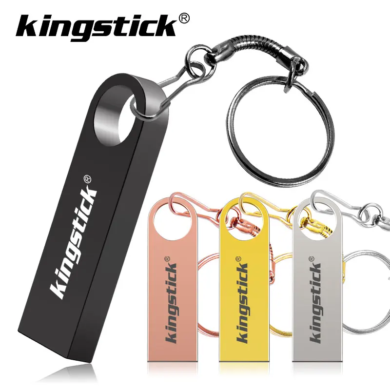 Мини-ключ USB флеш-накопитель Серебристый Золотой металлический 64 ГБ 8 16 32 128 Гб