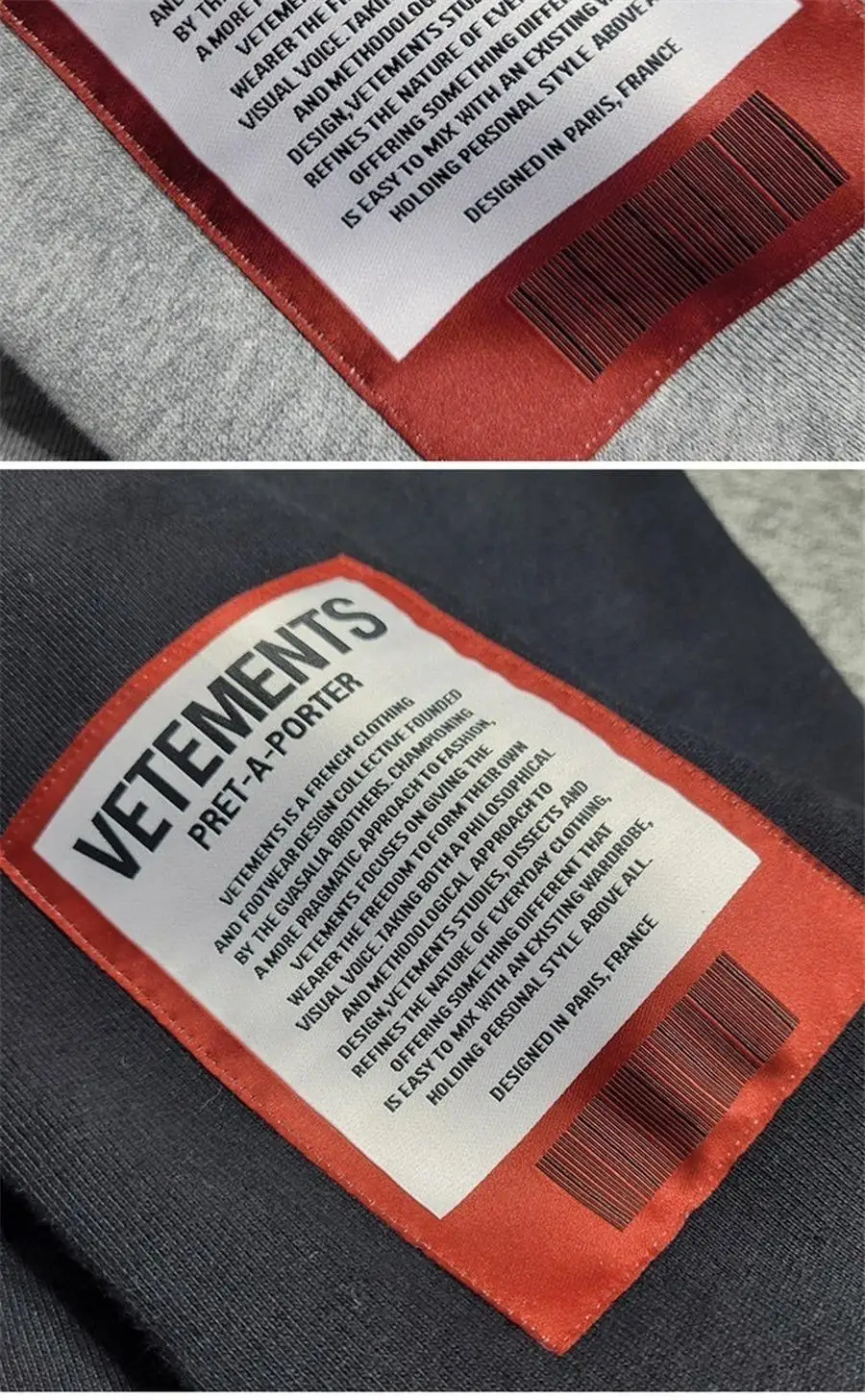 

2021ss VETEMENTS Hoodie Men Women Oversize Hooded Embroidered Tag Sweatshirts Crewneck Streetwear