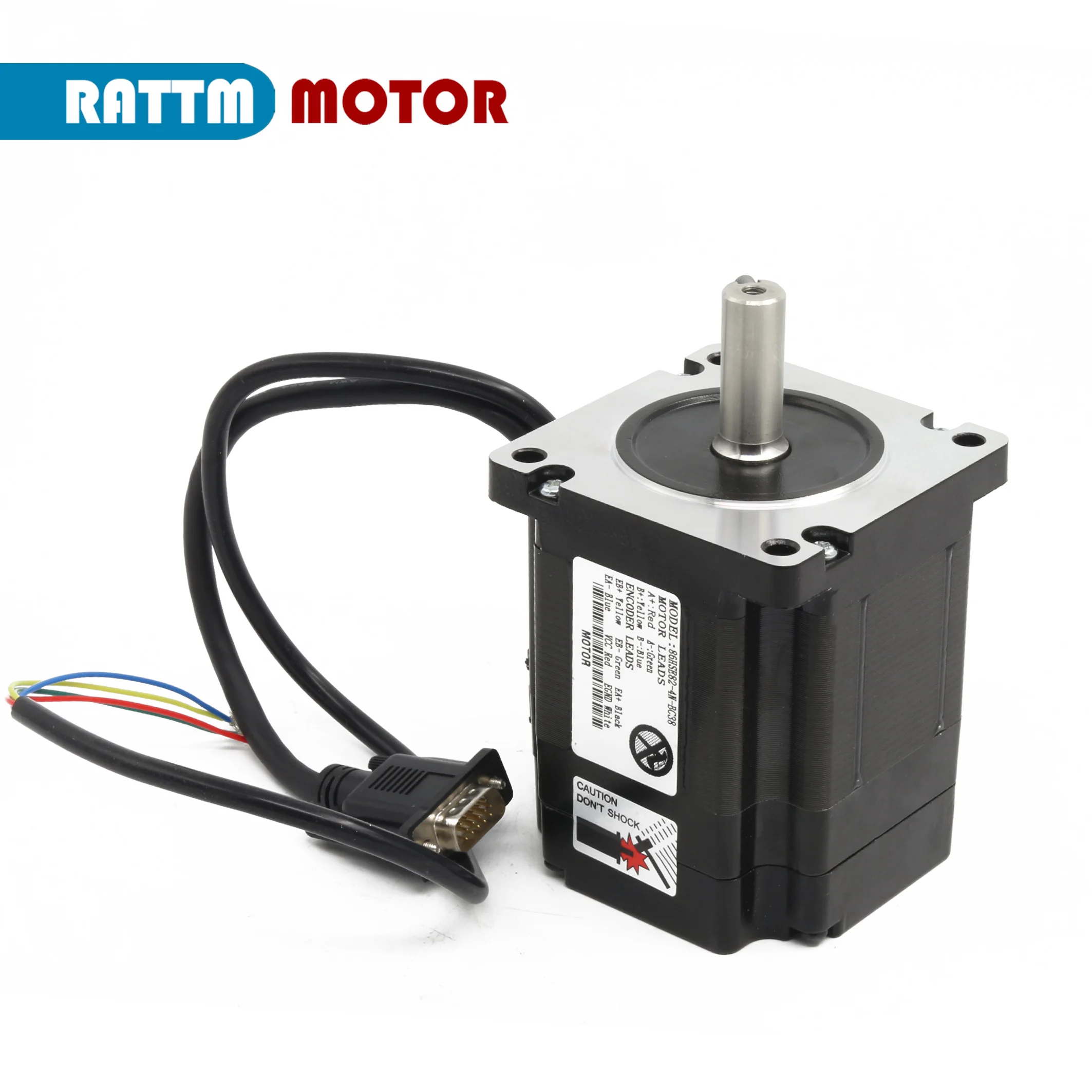 Серводвигатель Rattm CNC Kit Nema34 с замкнутым контуром 4 5нм 6 А 82 мм + 2HSS86H двухфазный