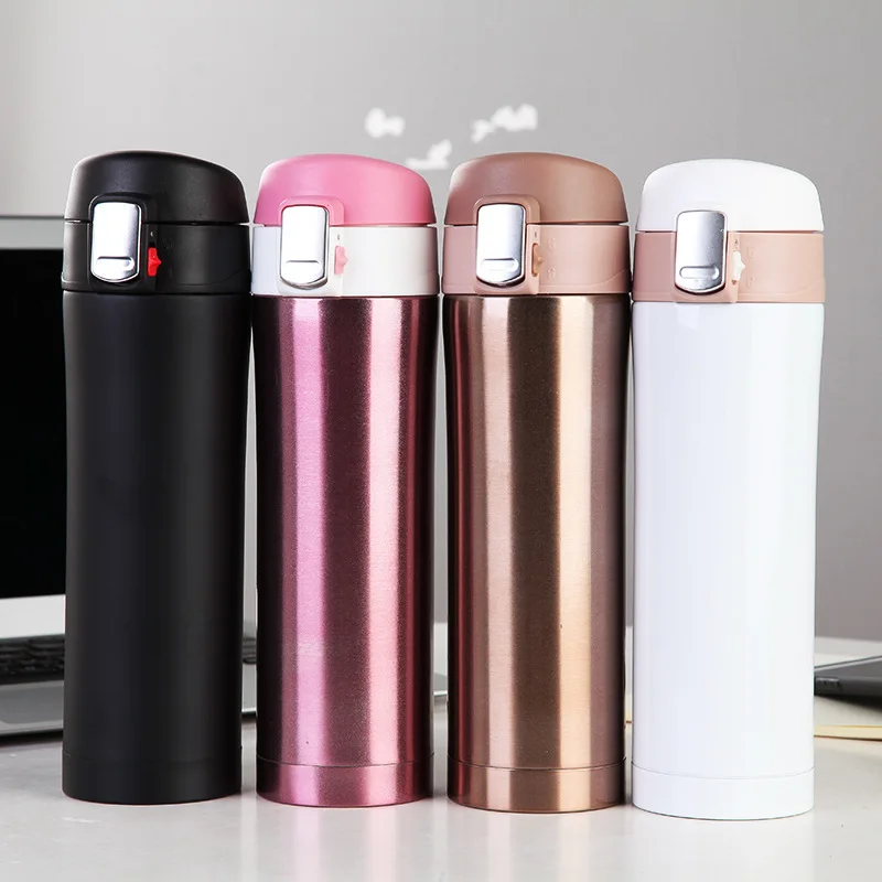 

350ML/450ML Stainless Steel Double Wall Insulated Thermos Cup Vacuum Flask Coffee Mug Travel Drink Bottle Home Office Thermocup