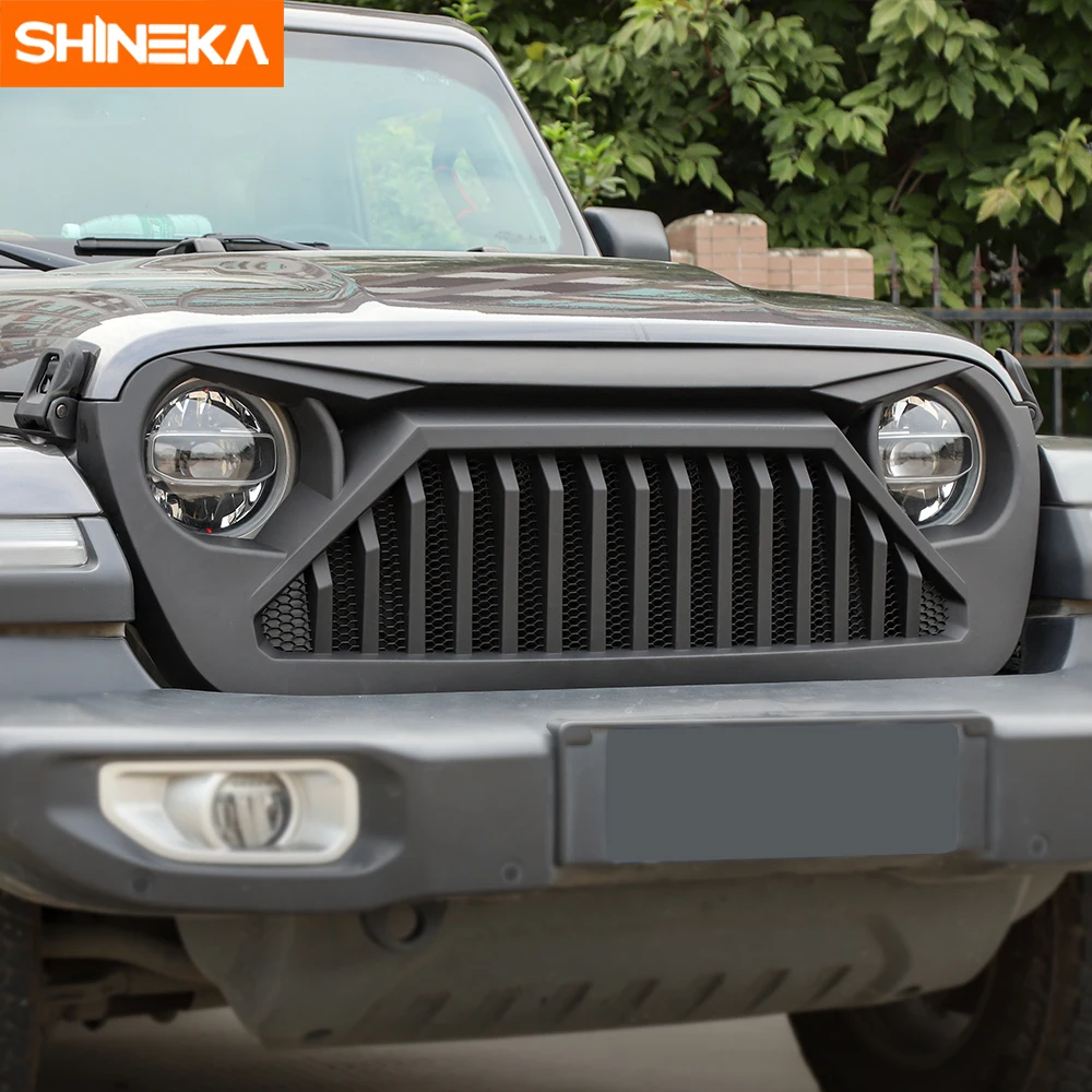 SHINEKA гоночная решетка для Jeep Wrangler JL+ Автомобильная Передняя гоночная решетка декоративная крышка для Jeep Wrangler JL модифицированные аксессуары