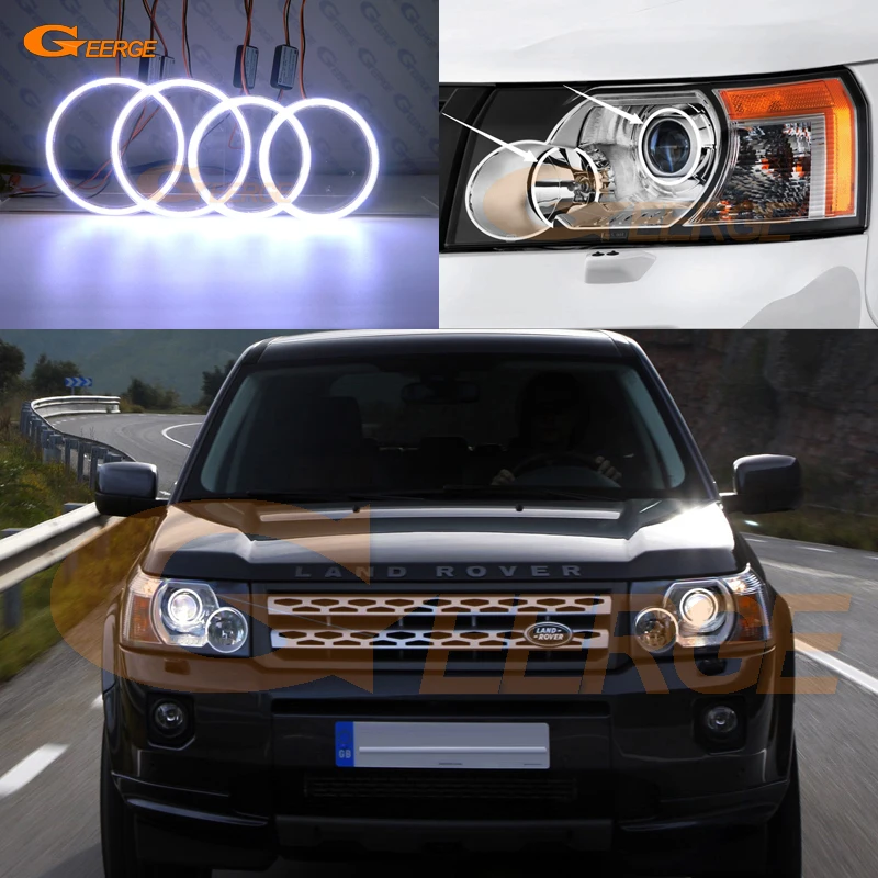 Отличные ультра яркие COB led Ангельские Глазки halo Кольца для Land Rover Freelander 2 LR2 Pre facelift