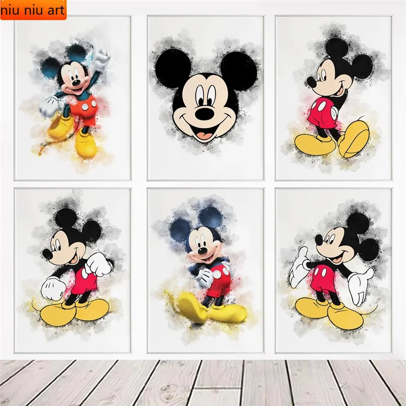 

Disney Cartoon Mickey Mouse Diamond Mosaic Diamond Painting Diamond Inlaid DIY Full Diamond Embroidery Home Decor