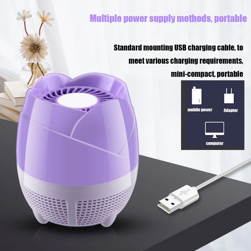 

Photocatalyst UV Mosquito Killer Lamp Bedroom USB Fly Killer Mosquito Repellent LED Light Mute Photocatalyst Mosquito Trap Lamp