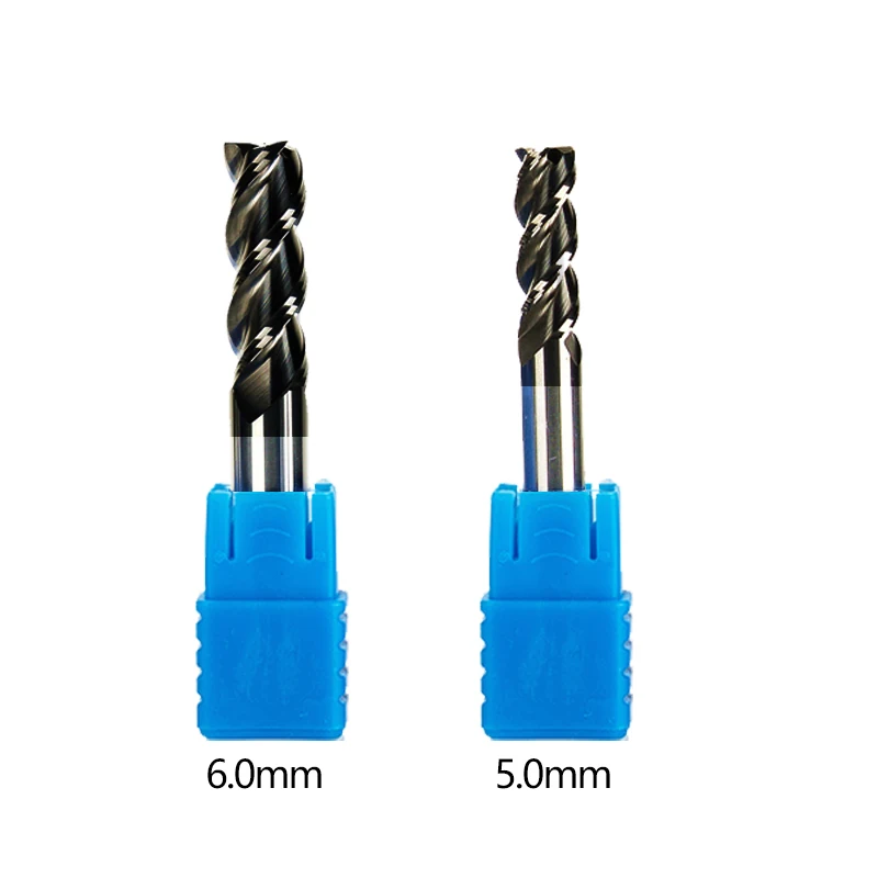 1 шт. карбидная Концевая фреза 5 мм 6 фрезы Резак HRC45 4F Вольфрам Сталь станка с ЧПУ |