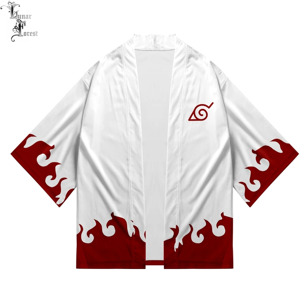 Кимоно для косплея унисекс японское объемное кимоно хаори юката с Саске/Какаси