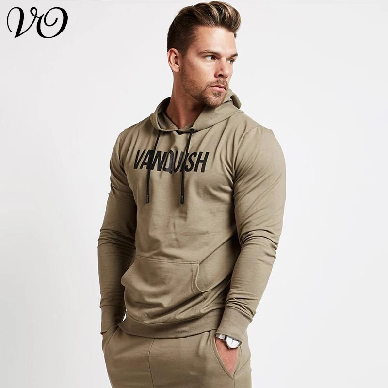 

Autumn casual men's pullover streetwear fashion hoodie fitness sportswear workout men's clothing