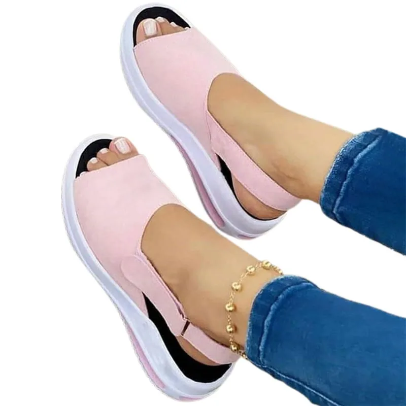 

Women Sandals 2021 New Summer Shoes Women Soft Wedge Platform Sport Sandals Woman Open Toe Casual Beach Shoes Zapatos de Mujer
