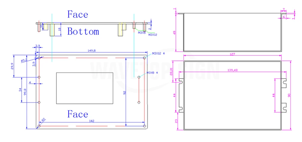 WaveTopSign TL-403CB CO2 лазерный контроллер системы с программное обеспечение coreldraw использовать для лазерной гравировальная и режущая машина