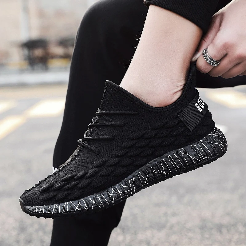 Мужские туфли кроссовки из сетчатого дышащего материала повседневная обувь для