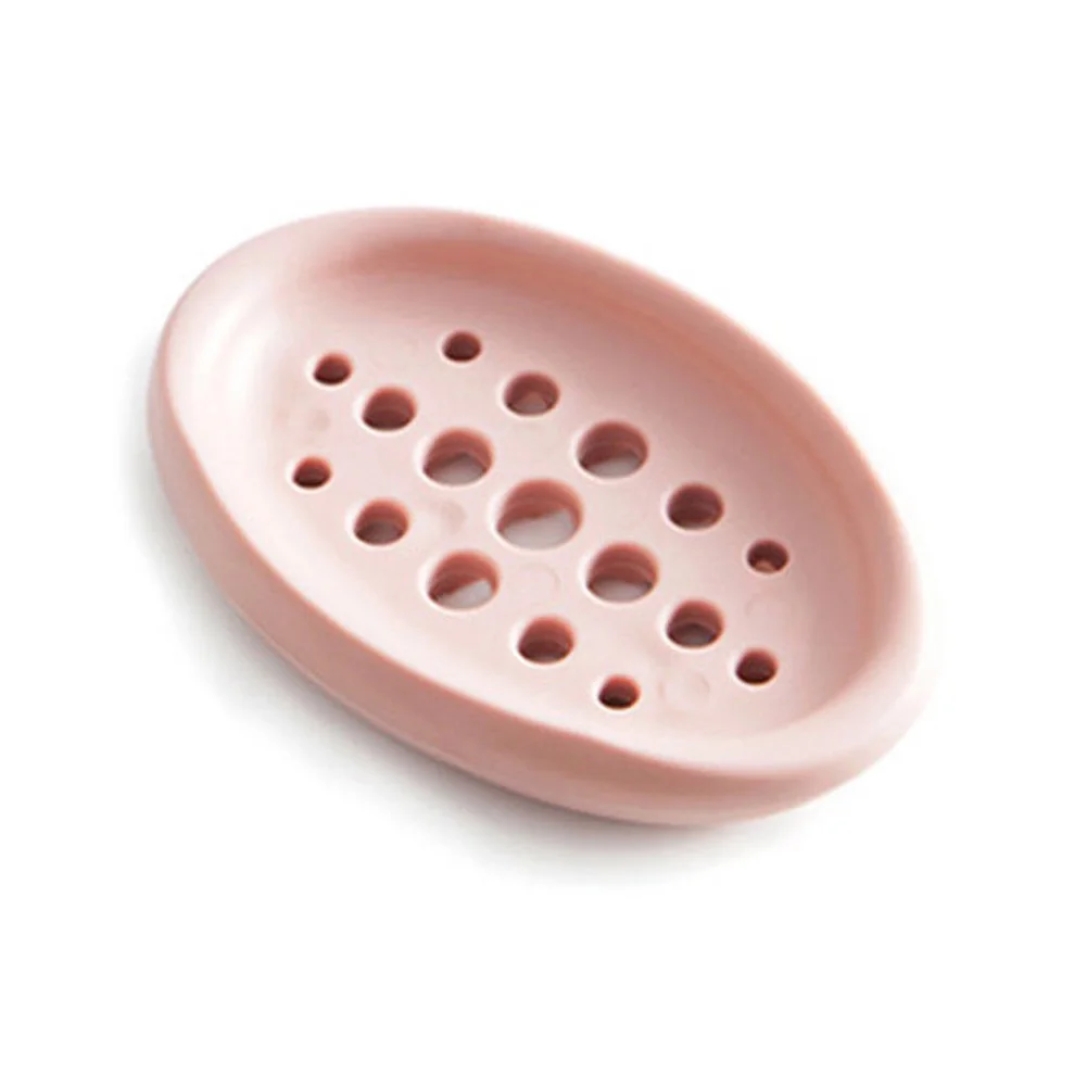 

Kitchen Container Silicone Soap Holder Home Shower Clean And Dry Waterfall Drain Durable Tray Storage Box Case Accessories