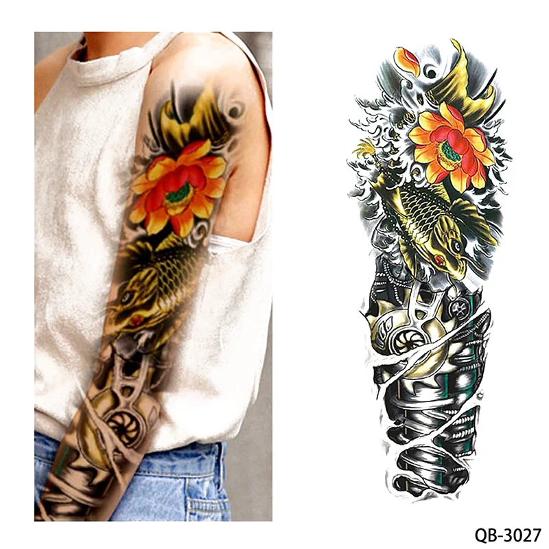 Переводные наклейки на все руки большие водонепроницаемые переводные 1