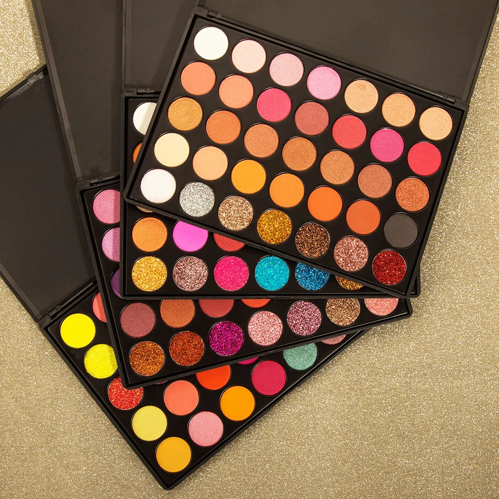 Оптовая продажа водонепроницаемая палитра теней для век 35 цветов с тыквенным