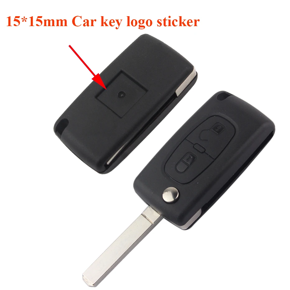 5 шт./лот 15*15 мм квадратный размер Автомобильный ключ неправильной формы эмблема