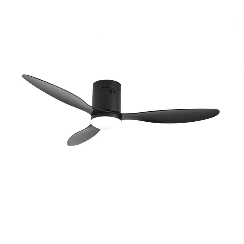 52 Inch Decorative DC Ceiling Fan With Remote Control Without Light Black ABS Ceiling Fans with light 220v Ventilador De Techo