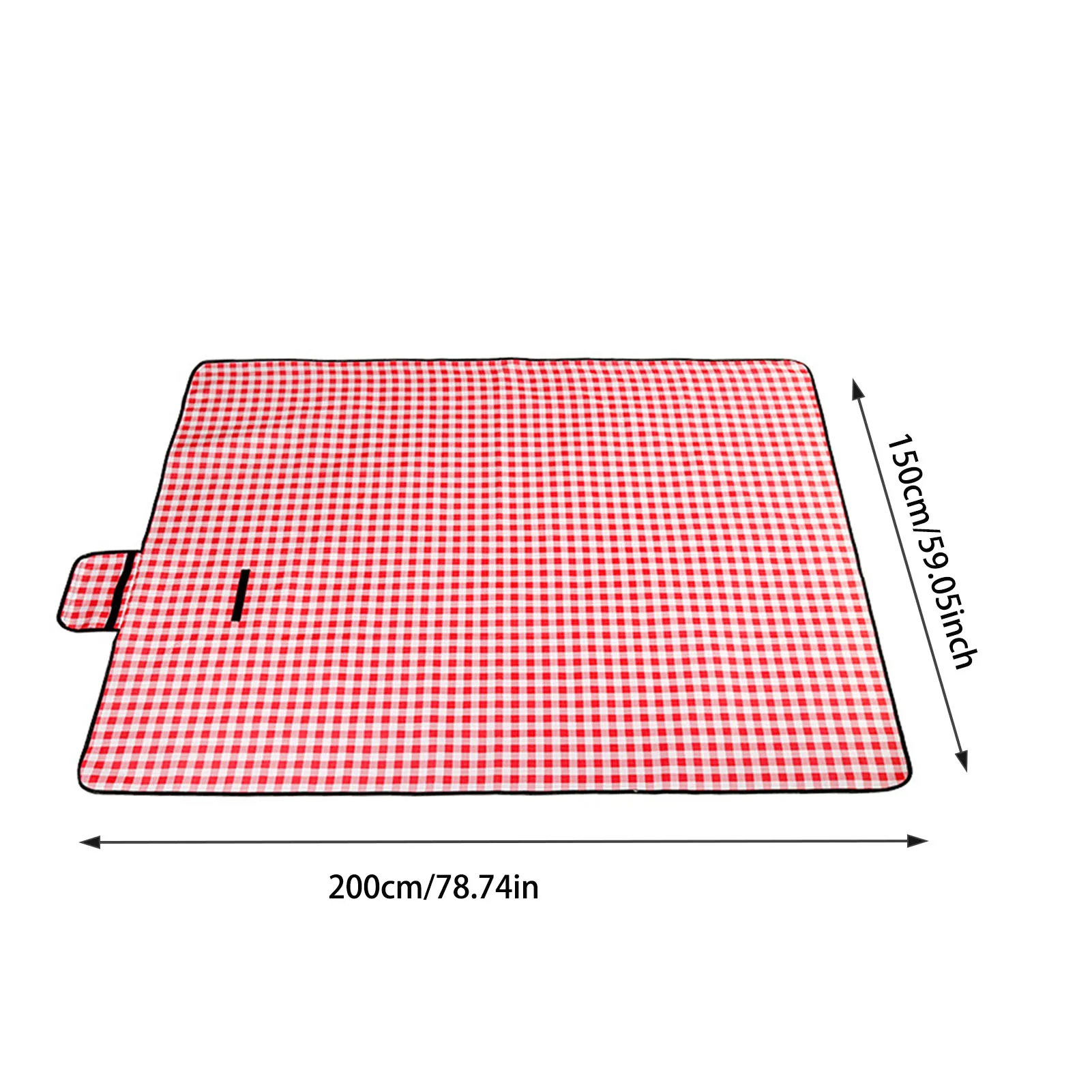 

Outdoor With Handle Foldable Waterproof Picnic Mat Fashion Thicken Pad Breathable Soft Portable Camping Travel Beach Blanket