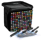 Набор маркеров TouchFive, 6080168 цветов, маркеры на масляной и спиртовой основе, лучший выбор для рисования манги, двусторонние скетч-маркеры, фломастеры с кистью