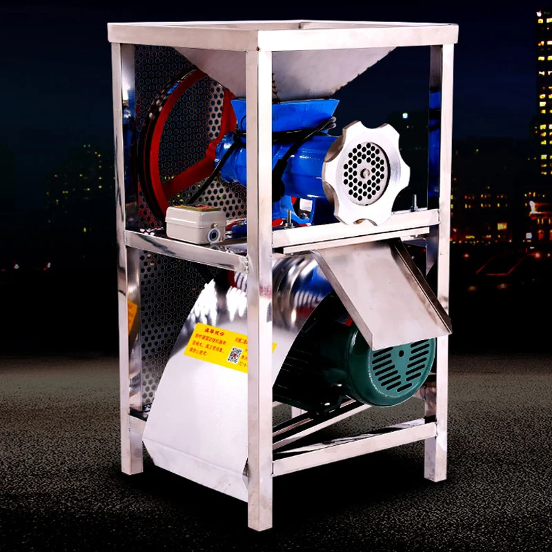 

Electric meat grinder Fission minced chicken shelf Broken bones machine Grind pepper Enema 2.2 KW motor Single belt