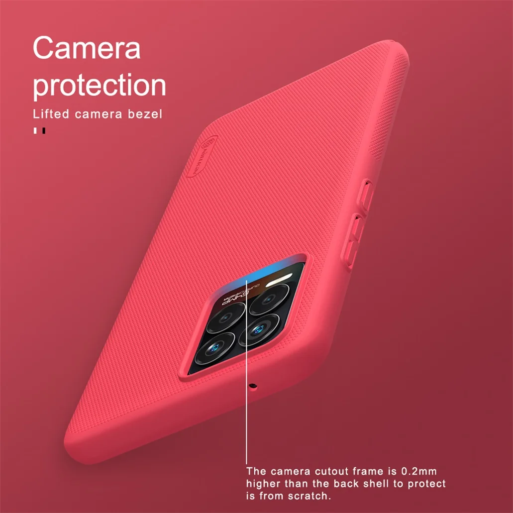 for oppo realme 8 pro case nillkin super frosted shield hard pc business luxuly phone protector back cover for oppo realme8 free global shipping