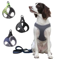 pet dog harness reflective nylon for large small dogs cats chest strap collars chihuahua husky training walking dog supplies