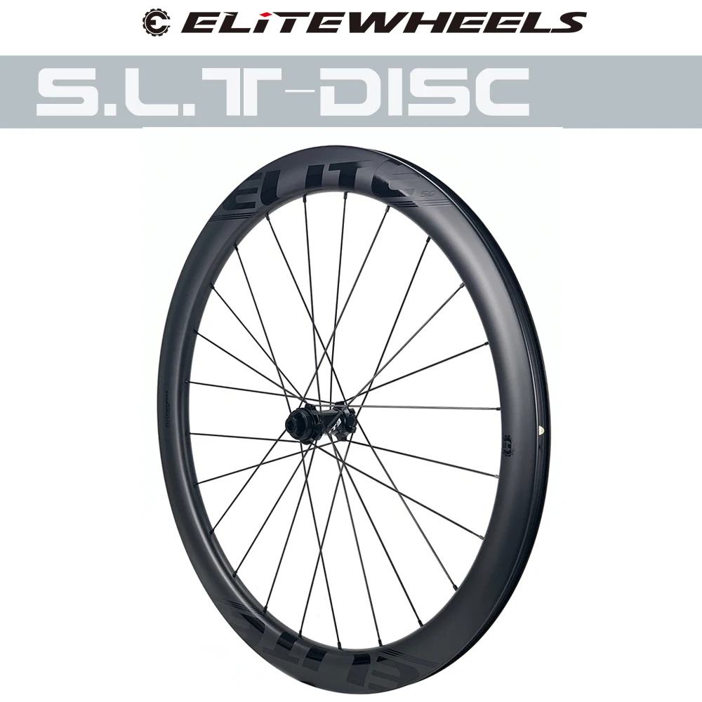 ELITEWHEELS SLT Road Disc Carbon Wheels Ceramic Bearing Center Lock Hub Cyclocross Wheelset Super Light Wing 20 Spoke Cycling