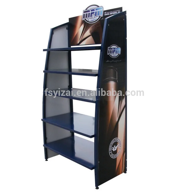 

floor stand engine oil display rack