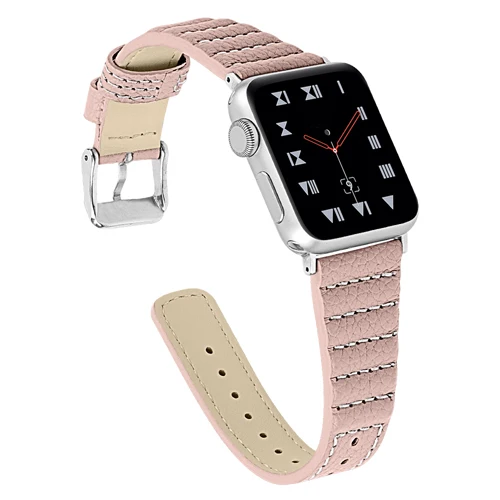 4 Кожаный ремешок для apple watch, ремешок 42 мм, 38 мм, ремешок, correa, 44 мм 40 мм, ремешок для наручных часов iwatch, 5/4/3/2/1 браслет apple watch аксессуары - Цвет ремешка: 4