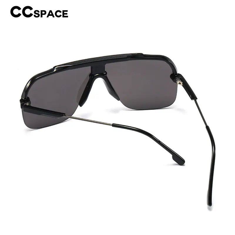 48202 негабаритные без оправы пилотные солнцезащитные очки для мужчин и женщин