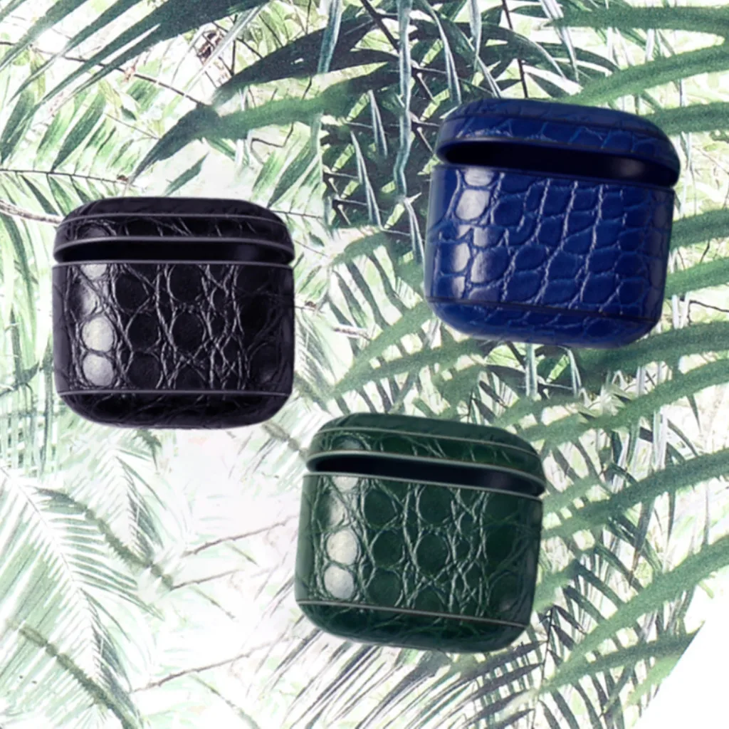 Для AirPods Pro 2019 беспроводной зарядный чехол кожаный защитный мягкая губка для