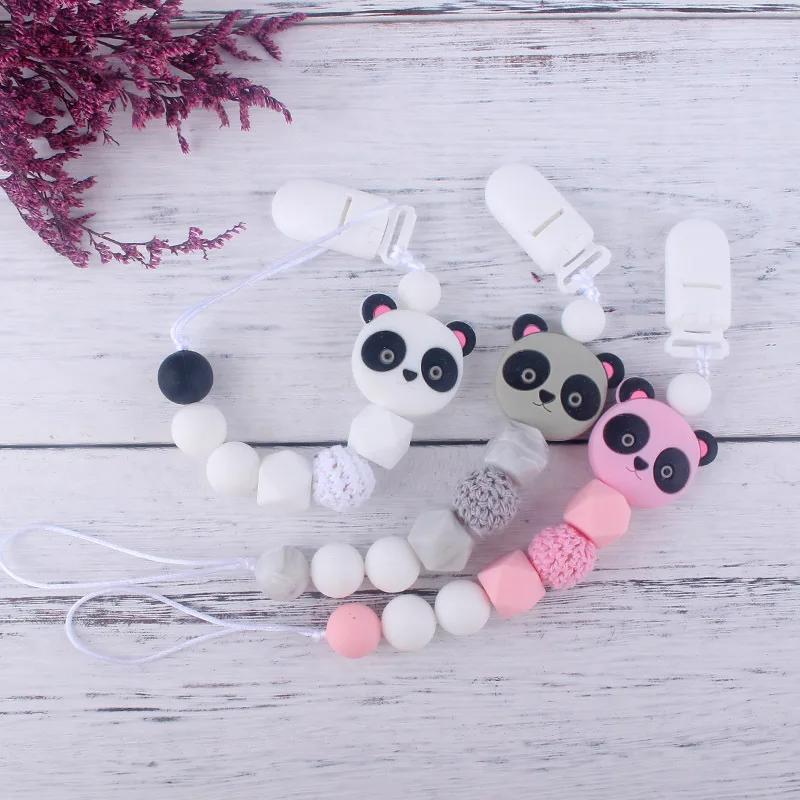 Силиконовая цепочка с мини-медведем 1 шт. в подарок на Детская игрушка для