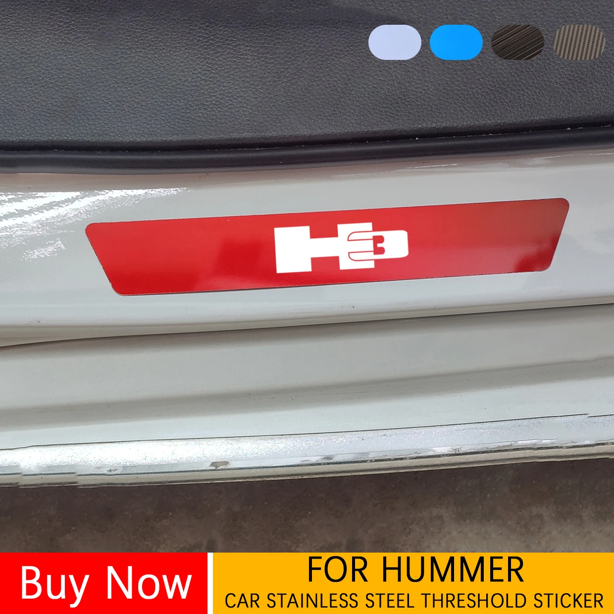 

Car Door Sill Scuff Plate Protector Threshold Pedal Trim Cover For Hummer H1 H2 GMT 840 H2H H2 SUT H3 H3T HEV Hx car Accessories