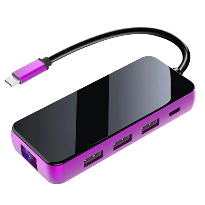 

Док-станция 5-в-1 с гигабитной LAN USB3.0/RJ45/PD Type-C