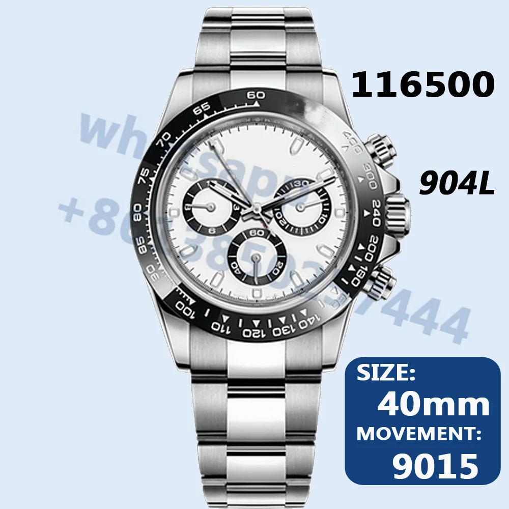 

Men's Automatic Mechanical Watch 40MM 116500 AAA Replica 904L Super Clone 9015 Top Luxury Brand ARF NOOB VSF ZF Clean Sports ZZF