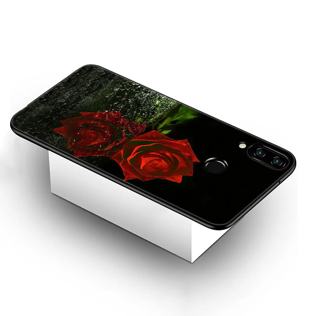 Мягкий силиконовый чехол с красными розами для Huawei Nova 5i 4 3i 3 2i 2 Lite Mate 10 20 30 Pro |
