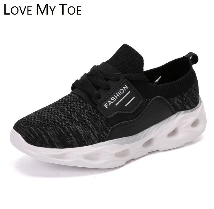 Женская дышащая обувь на платформе повседневная спортивная из дышащей сетчатой